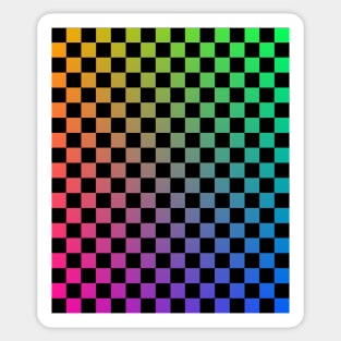 Abstract Color Squares Graphic Design Sticker